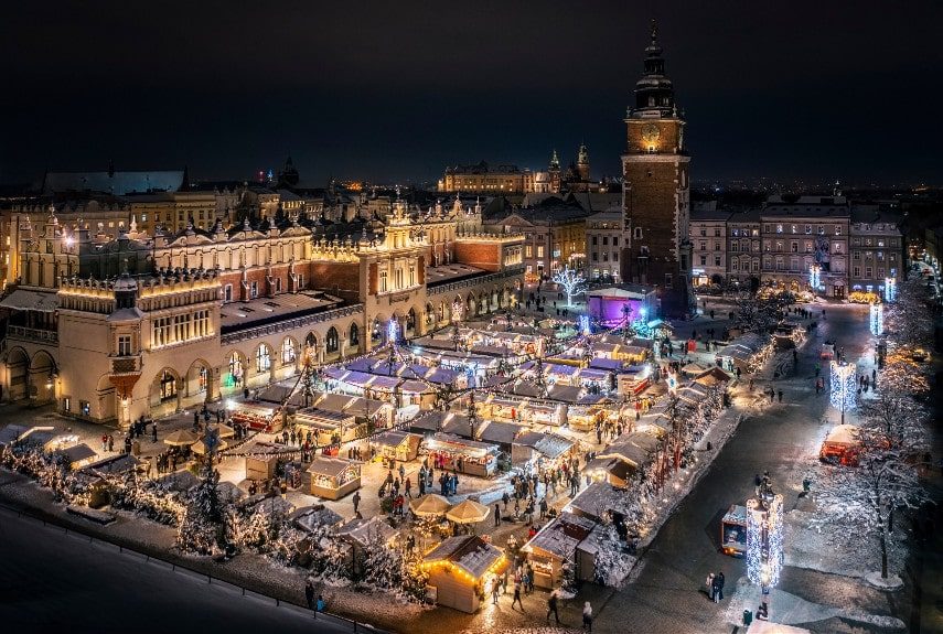 Târgul de Crăciun din Rynek Główny